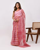 Load image into Gallery viewer, Block Printed Kota Doria Cotton Saree