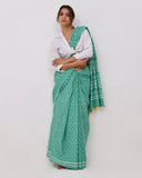 Load image into Gallery viewer, Half &amp; Half Cotton Mulmul Saree 