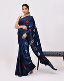 Load image into Gallery viewer, Indigo &amp; Blue Modal Silk Saree